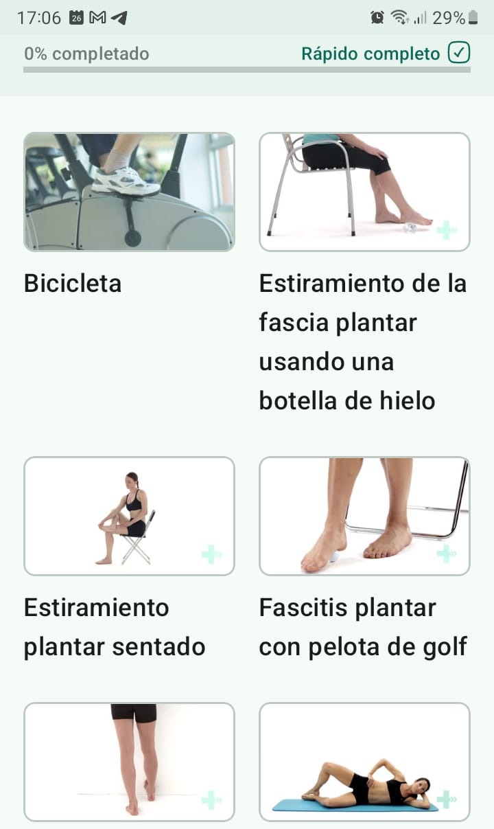 Fascitis plantar programa de ejercicios